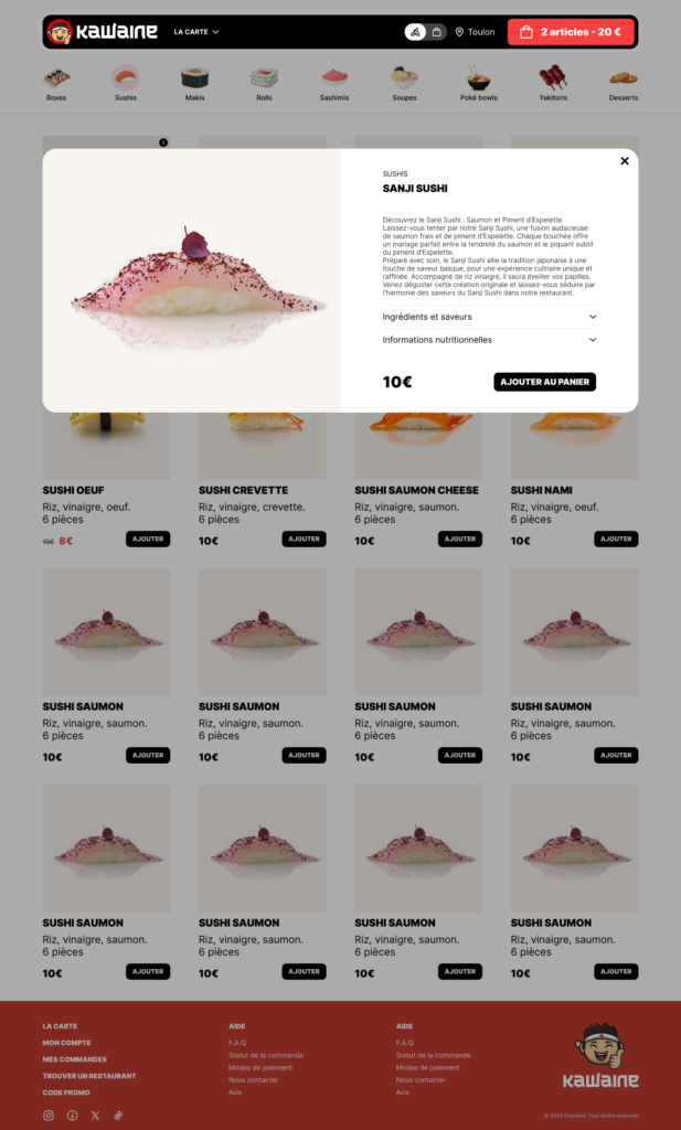3 Page produit