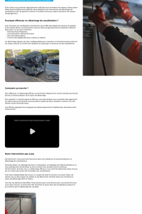 Article détartrage