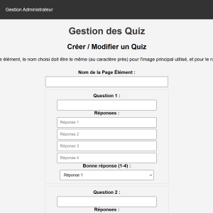 Gestion Quiz
