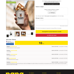 Page Produit Personnalisé - Etape 2