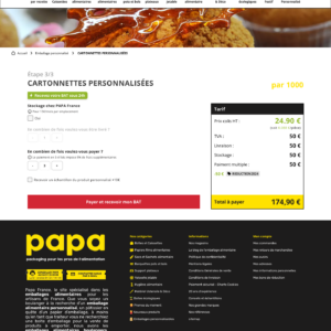 Page Produit Personnalisé - Etape 3